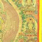 An Exquiste Painted Gold Thousand-armed Avalokiteshvara Thangka