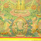 An Exquiste Painted Gold Thousand-armed Avalokiteshvara Thangka