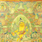 An Exquiste Painted Gold Mammon Cowhide Thangka