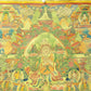 An Exquiste Painted Gold Padmasambhava Thangka