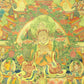 An Exquiste Painted Gold Padmasambhava Thangka