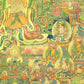 An Exquiste Painted Gold Padmasambhava Thangka