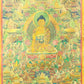 An Exquiste Painted Gold Gautama Buddha Thangka