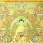 An Exquiste Painted Gold Gautama Buddha Thangka