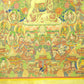 An Exquiste Painted Gold Gautama Buddha Thangka