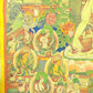 An Exquiste Painted Gold Gautama Buddha Thangka