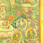 An Exquiste Painted Gold Gautama Buddha Thangka