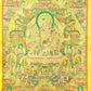 An Exquiste Painted Gold Tara Thangka