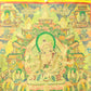 An Exquiste Painted Gold Tara Thangka