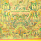 An Exquiste Painted Gold Tara Thangka