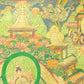 An Exquiste Painted Gold Tara Thangka