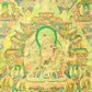 An Exquiste Painted Gold Tara Thangka