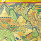 An Exquiste Painted Gold Tara Cowhide Thangka