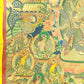 An Exquiste Painted Gold Tara Cowhide Thangka