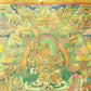 An Exquiste Painted Gold Kubera Thangka