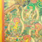 An Exquiste Painted Gold Kubera Thangka