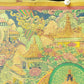 An Exquiste Painted Gold Four-Armed Avalokiteshvara Thangka