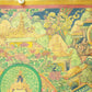 An Exquiste Painted Gold Four-Armed Avalokiteshvara Thangka