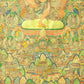 An Exquiste Painted Gold Vajra Thangka