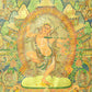 An Exquiste Painted Gold Vajra Thangka