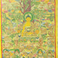 An Exquiste Painted Gold Gautama Buddha Thangka