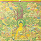 An Exquiste Painted Gold Gautama Buddha Thangka