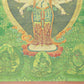 An Exquiste Painted Gold Eleven-faced Avalokiteshvara Thangka