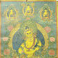 An Exquiste Painted Gold Mammon Thangka