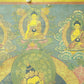 An Exquiste Painted Gold Mammon Thangka