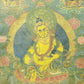 An Exquiste Painted Gold Mammon Thangka