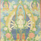 An Exquiste Painted Gold Eleven-faced Avalokiteshvara Thangka