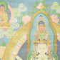 An Exquiste Painted Gold Eleven-faced Avalokiteshvara Thangka