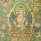 An Exquiste Painted Gold Tara Thangka