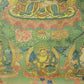 An Exquiste Painted Gold Tara Thangka