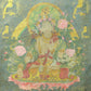 An Exquiste Painted Gold White Tara Thangka