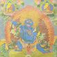 An Exquiste Painted Gold Vajra Thangka