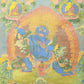 An Exquiste Painted Gold Vajra Thangka