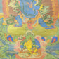 An Exquiste Painted Gold Vajra Thangka