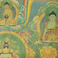 An Exquiste Painted Gold Tara Thangka