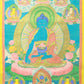 An Exquiste Painted Gold Gautama Buddha Thangka