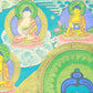 An Exquiste Painted Gold Gautama Buddha Thangka