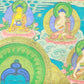 An Exquiste Painted Gold Gautama Buddha Thangka