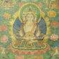 An Exquiste Painted Gold Tara Thangka