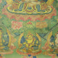 An Exquiste Painted Gold Tara Thangka