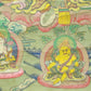 An Exquiste Painted Gold Green Tara Thangka