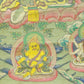 An Exquiste Painted Gold Green Tara Thangka