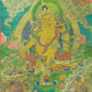 An Exquiste Painted Gold Mammon Thangka