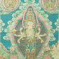 An Exquiste Painted Gold Eleven-faced Avalokiteshvara Thangka