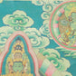 An Exquiste Painted Gold Eleven-faced Avalokiteshvara Thangka