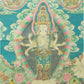 An Exquiste Painted Gold Eleven-faced Avalokiteshvara Thangka